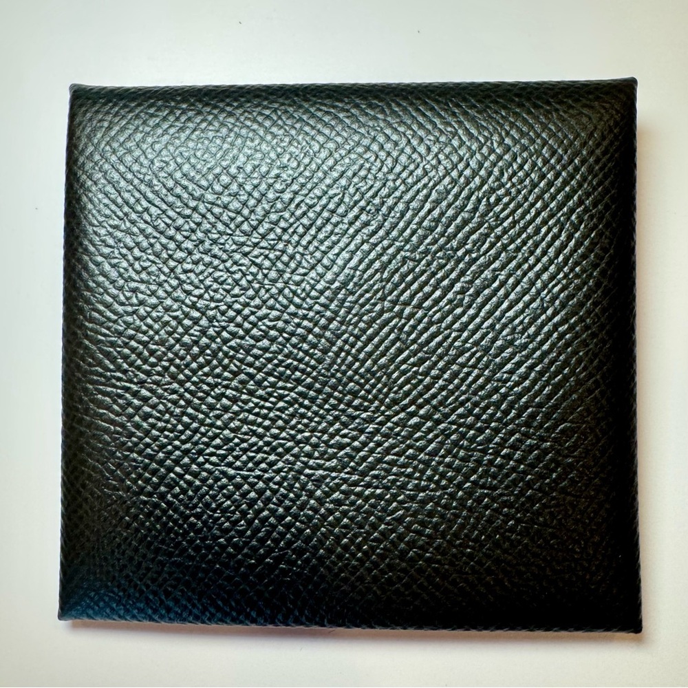 New Hermes Bastia Coin Purse Pouch In Black Epsom Leather W Original Hermes Box - Picture 4 of 15